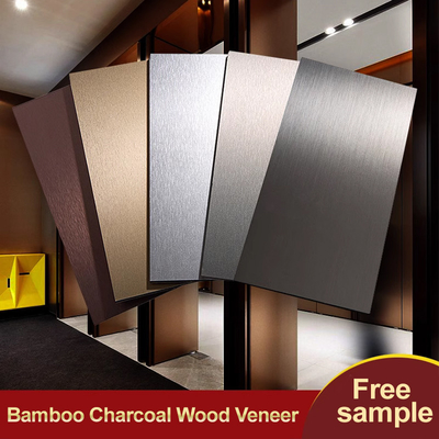 Innenarchitektur Metallholz Veneer Wandplatte Umweltfreundlich Bambus Holzkohle Veneer