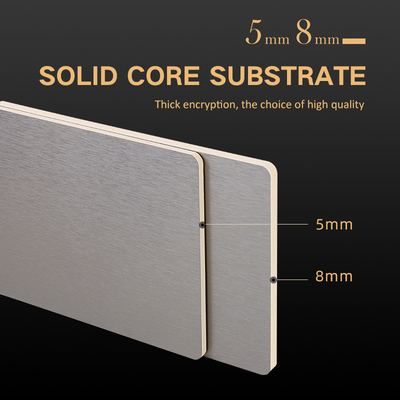 PVC Decorative Metal Bamboo Charcoal Fibre Board Panel Moistureproof