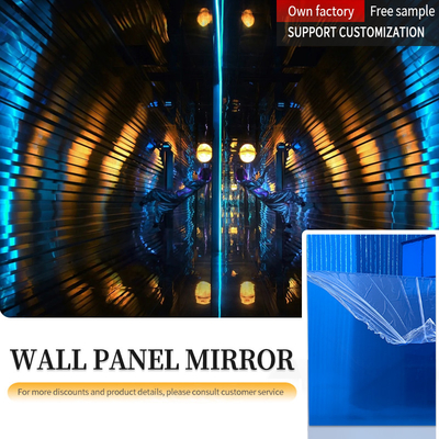 ISO9001 Mirror PVC Bamboo Charcoal Wall Panels Moistureproof