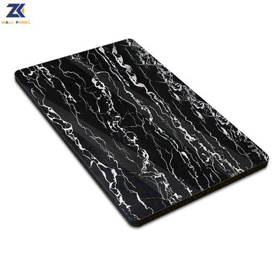 Bamboo Charcoal Fiber Marble PVC Wall Panels Anti Static Heat Insulation