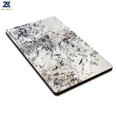 Bamboo Charcoal Fiber Marble PVC Wall Panels Anti Static Heat Insulation