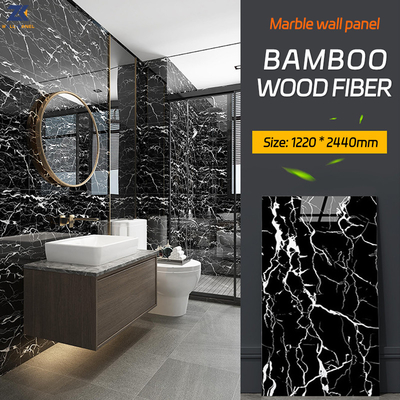 Waterproof Marble Bamboo Charcoal Fibre Board 1220*2600mm