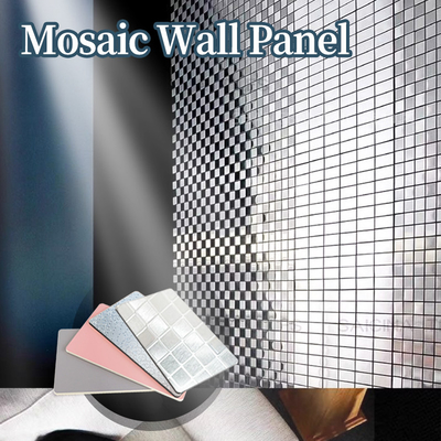 Neue Produkte Innenarchitektur Metall Wandplatten Mosaik Bambus Holzkohle Holz Veneer Platten