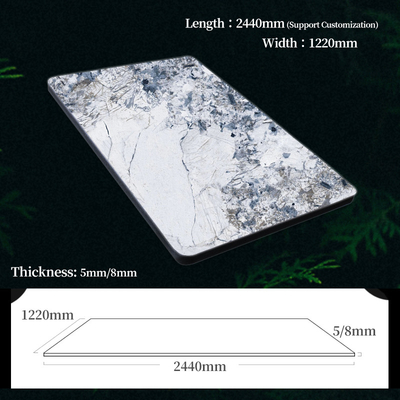 Modern Luxury Marble Wall Panel Bamboo Charcoal Co-Extruded Wood Veneer Panels