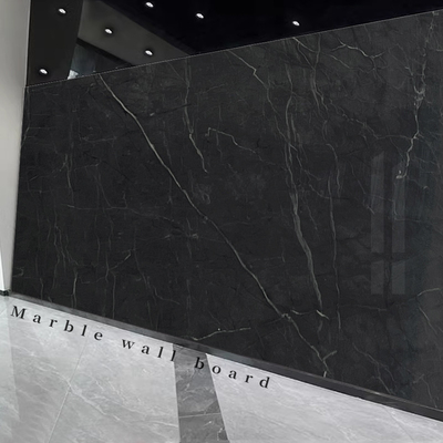 TV Background Marble Wall Panels Bamboo Charcoal Co-Extruded Wood Veneer