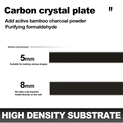 Fireproof Waterproof PVC WPC Wall Panel Bamboo Charcoal Wall Panels / Boards