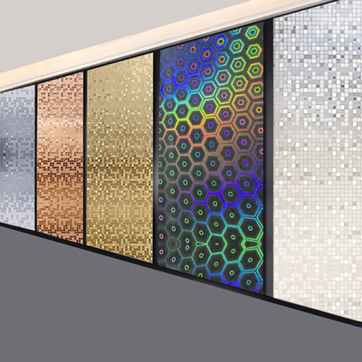 PVC-Board Laser&Mosaik-Serie Bambus Holzkohle Veneer Innenarchitektur Wandplatte