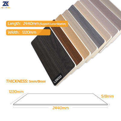 Flame Retardant Waterproof Thickness 8mm Bamboo Fiber Interior Wall Panels