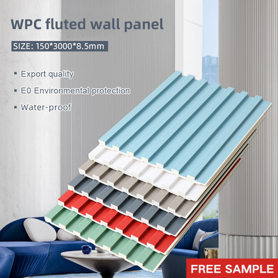 8.5mm hölzerner Plastikgrill WPC geriffelt Wand keine wasserdichte Farbe