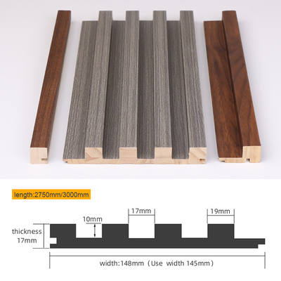 Insect Resistance WPC Grating Board WPC Fluted Wall Mould Proof