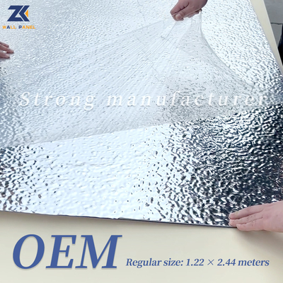 Water Ripple PVC Laminate Layer Bamboo Fiber Wall Panels