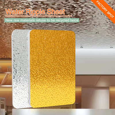 Bambusdecken-Wasser-Kräuselung der holzkohlen-3D täfelt dekoratives Material