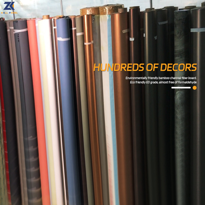 PVC Marble Bamboo Charcoal Wood Veneer Wall Panel Carbon Crystal Plate