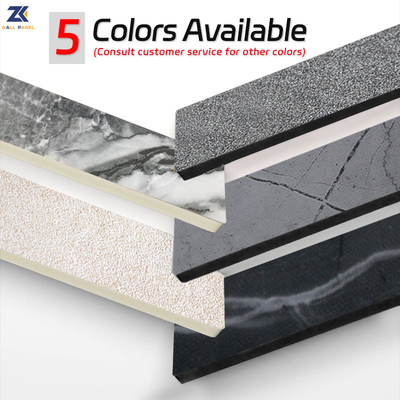 PVC Marble Bamboo Charcoal Wood Veneer Wall Panel Carbon Crystal Plate