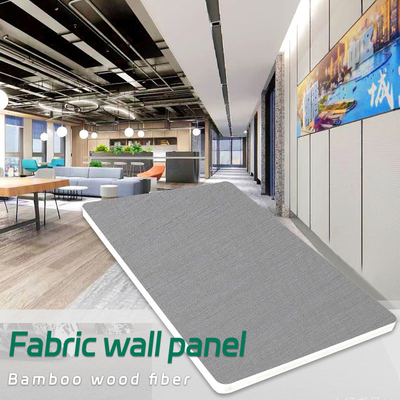 8 Millimeter moderne Luxusbambusfaser-Furnierholz-Gewebe-maserten PVC-Platten-Wände