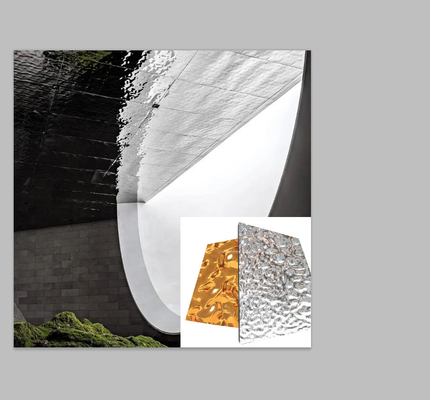 Moderne Leicht-Luxus-Stil 3D Holzkohle Board Wasser Ripple Bambus Holzkohle Veneer